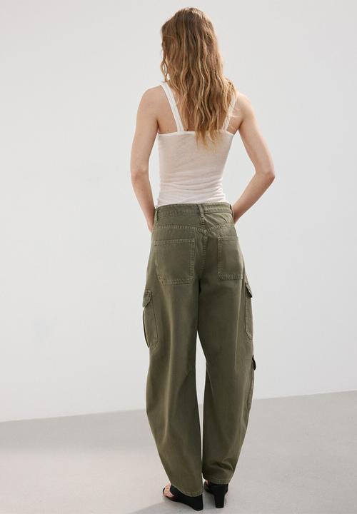 MANGO - Jeans dilly - khaki