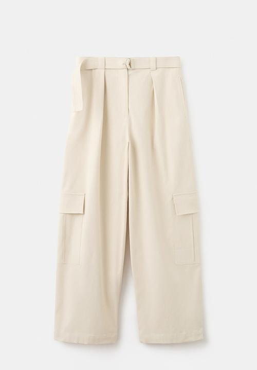 MANGO - Trousers tim - light beige
