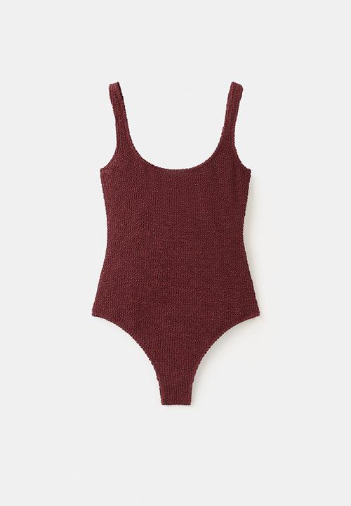 MANGO - Swimsuit naxos- rust/copper