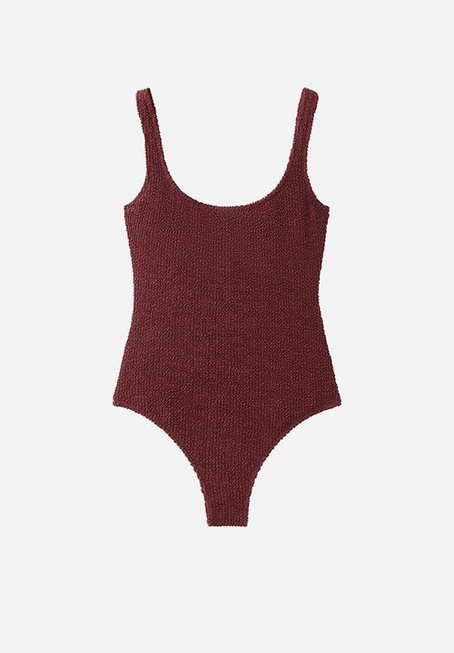MANGO - Swimsuit naxos- rust/copper