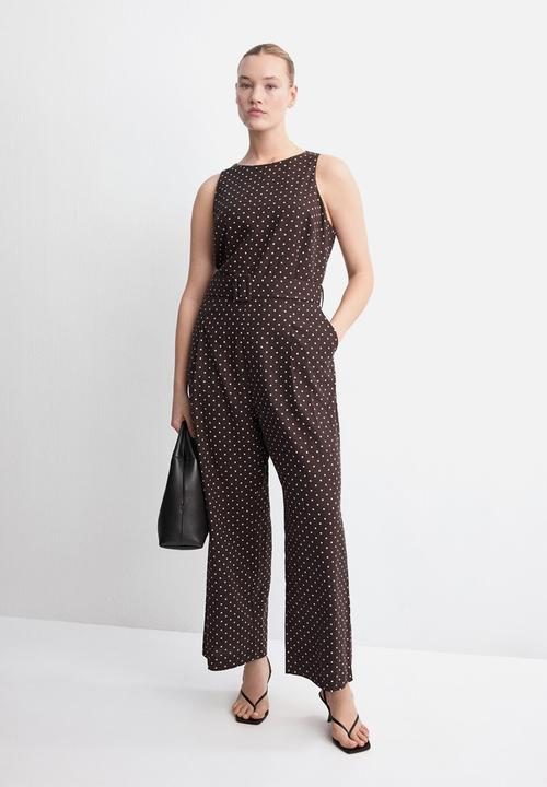 MANGO - Jumpsuit romeo - dark brown