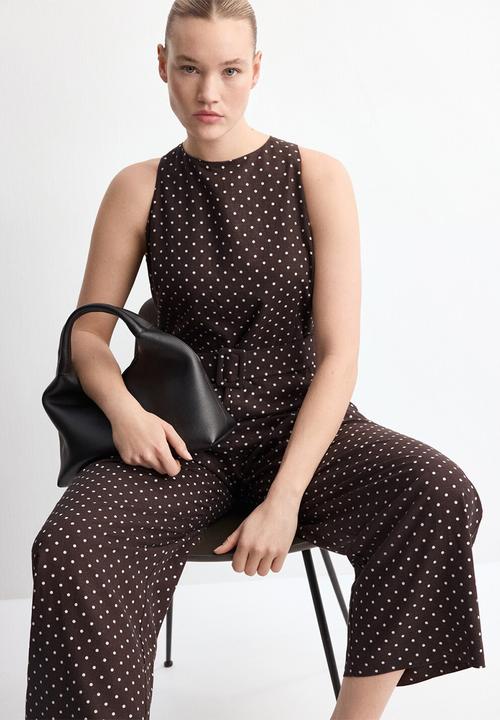 MANGO - Jumpsuit romeo - dark brown