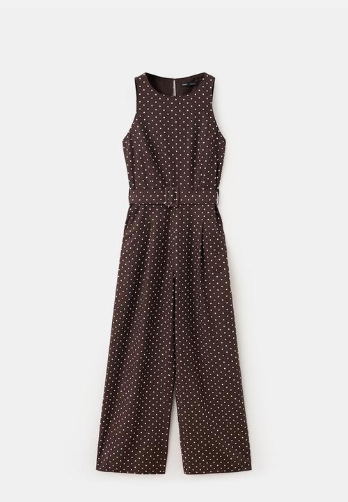 MANGO - Jumpsuit romeo - dark brown
