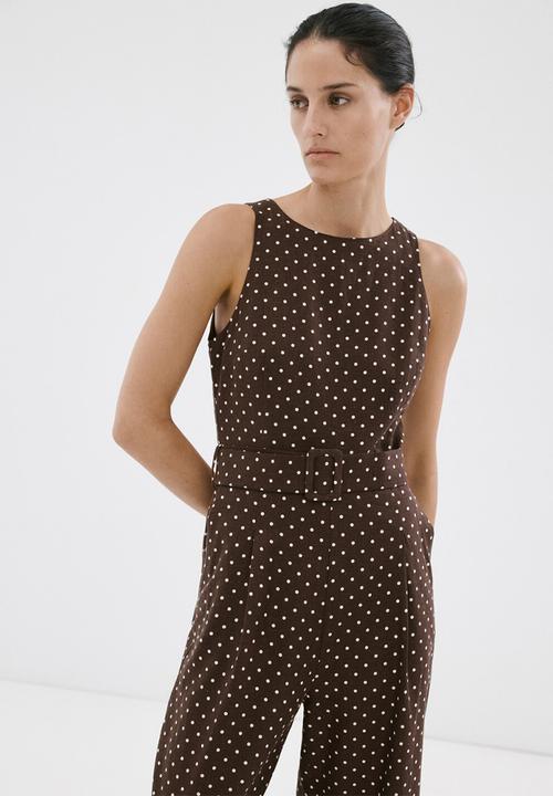 MANGO - Jumpsuit romeo - dark brown