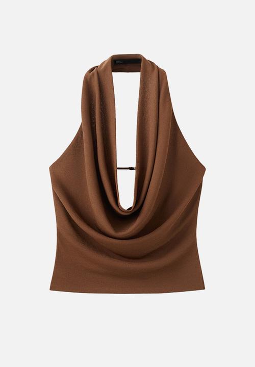 MANGO - Top coris - brown