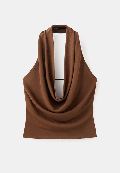 MANGO - Top coris - brown