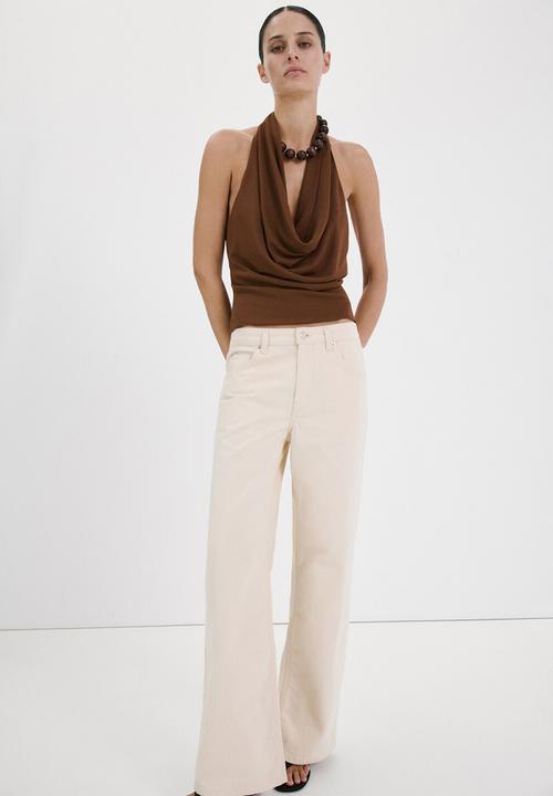 MANGO - Top coris - brown