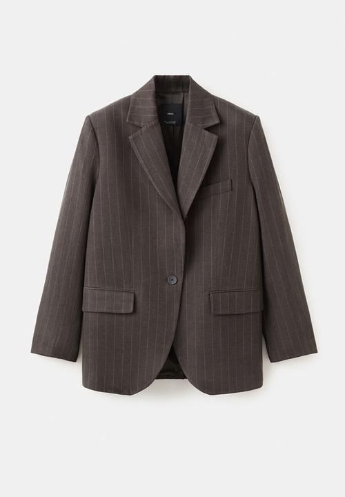 MANGO - Blazer vbbali - dark brown
