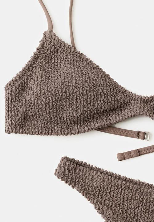 MANGO - Bikini pantie solene- light/pastel brown