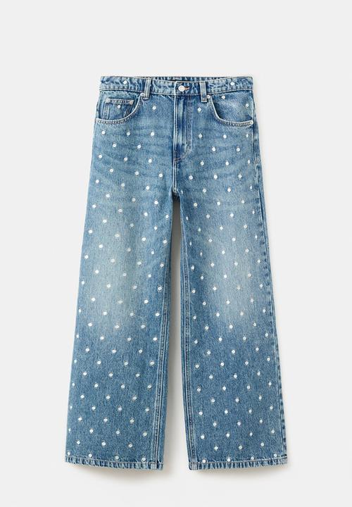 MANGO - Plus jeans lunares - open blue