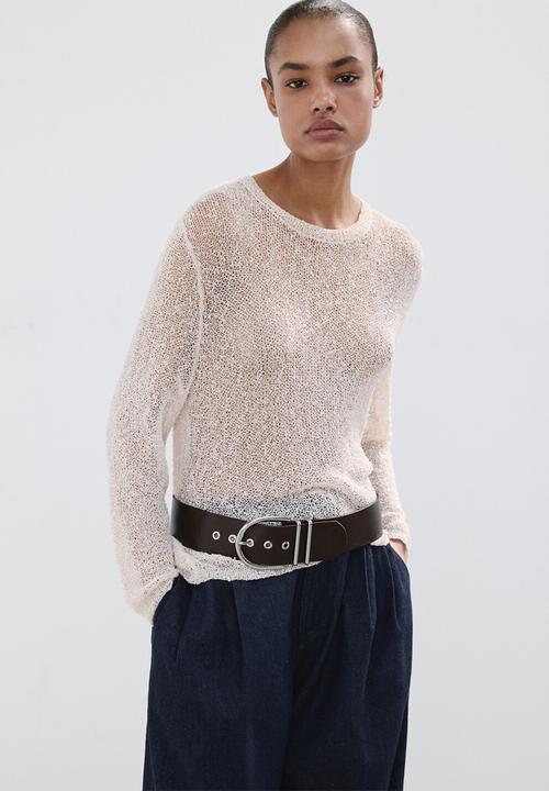 MANGO - Jeans souffle - open blue