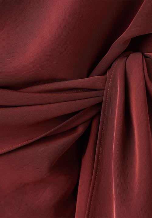 MANGO - Jumpsuit claire - dark red