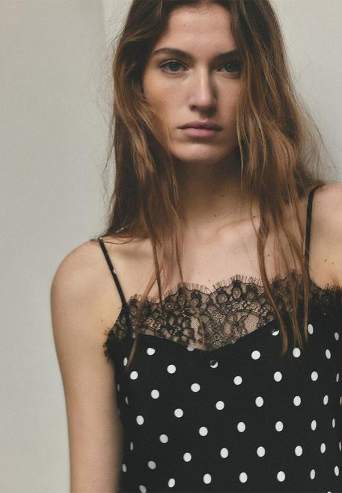 MANGO - Top toptop - black