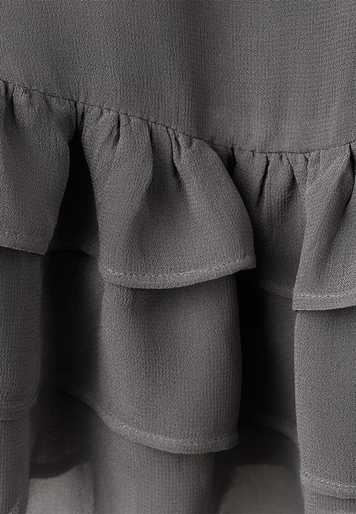 MANGO - Dress perla- medium gray