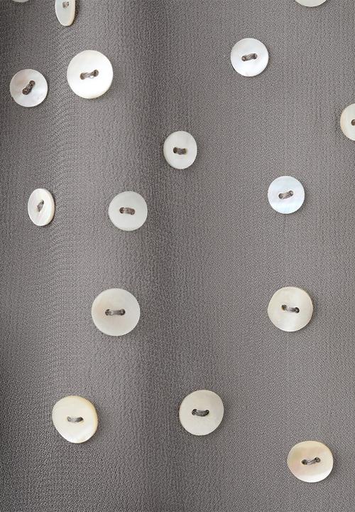 MANGO - Dress perla- medium gray