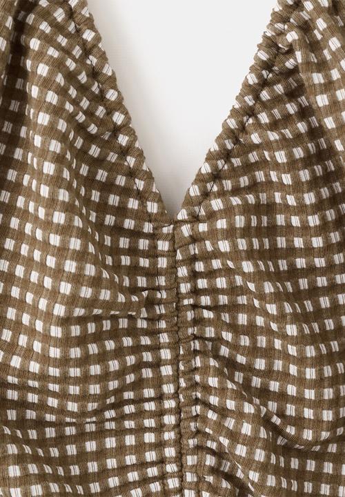 MANGO - Dress vini - khaki