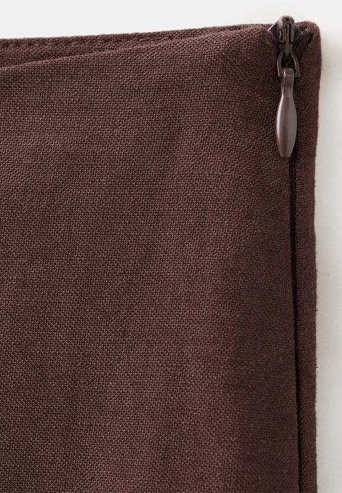 MANGO - Trousers linovis - dark brown