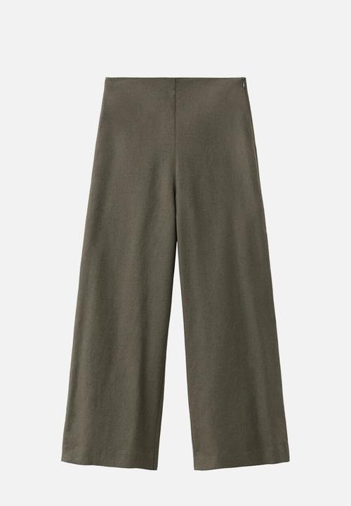 MANGO - Trousers linovis - beige/khaki