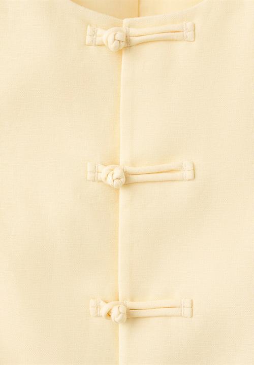 MANGO - Vest laguna - light/pastel yellow