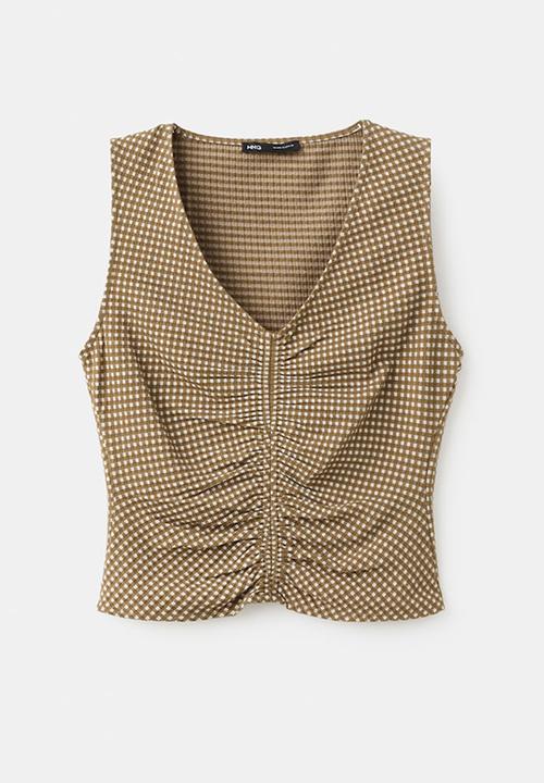 MANGO - Top vion - khaki