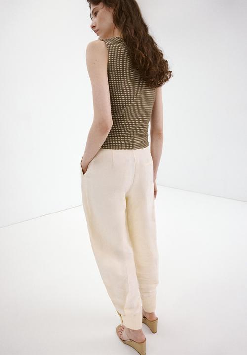MANGO - Top vion - khaki