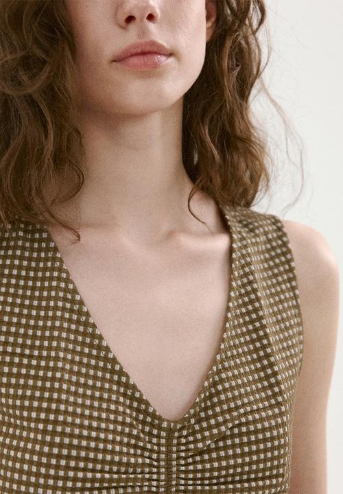 MANGO - Top vion - khaki