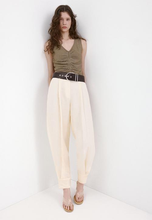 MANGO - Top vion - khaki