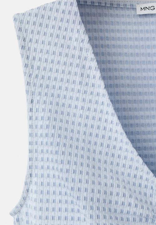 MANGO - Top vion - light/pastel blue