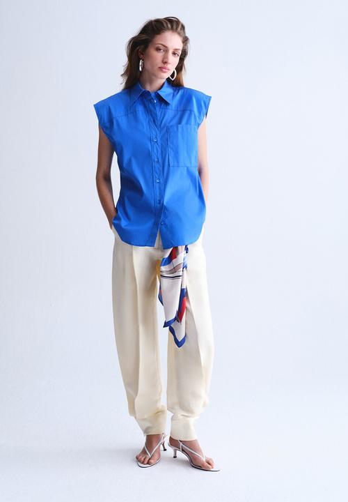 MANGO - Shirt katrina - medium blue