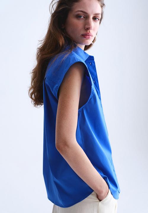 MANGO - Shirt katrina - medium blue