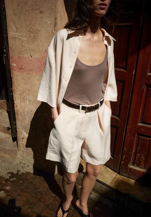 MANGO - Bermudas sorrento - light beige