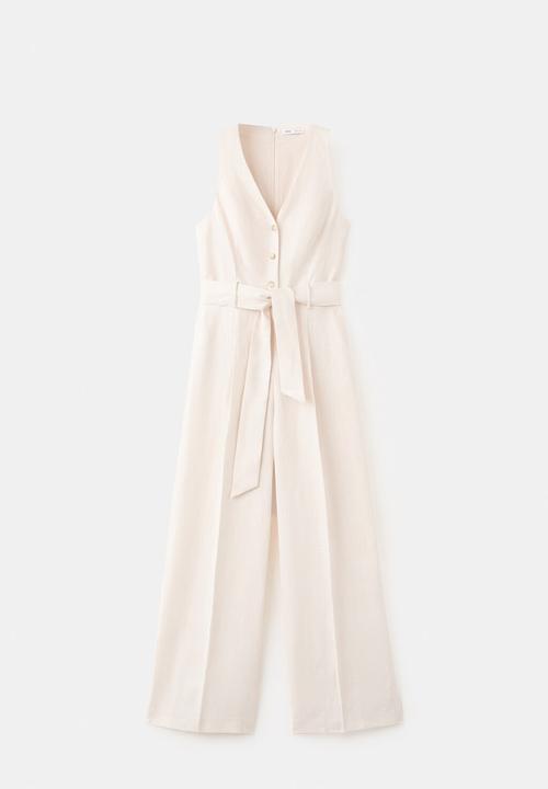 MANGO - Jumpsuit rosanna - light beige