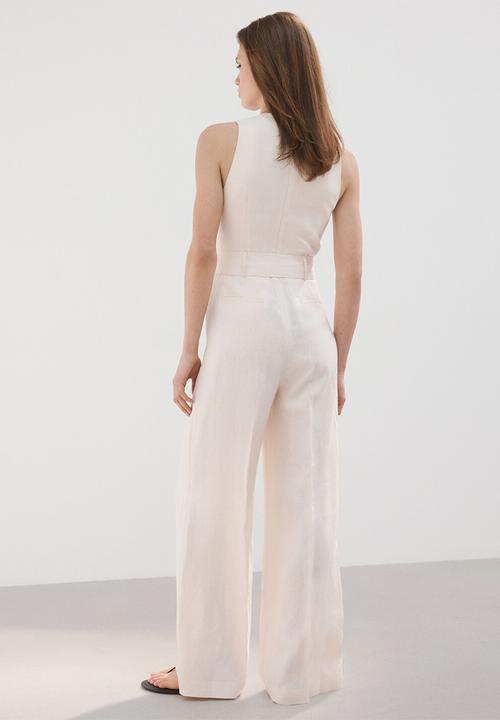 MANGO - Jumpsuit rosanna - light beige