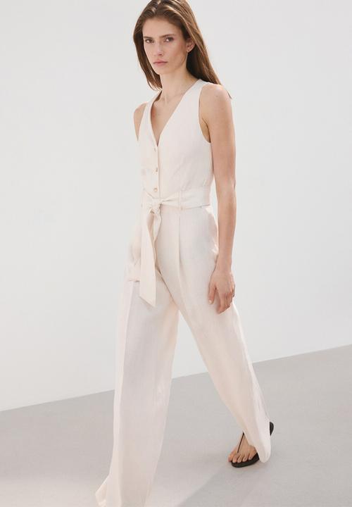 MANGO - Jumpsuit rosanna - light beige