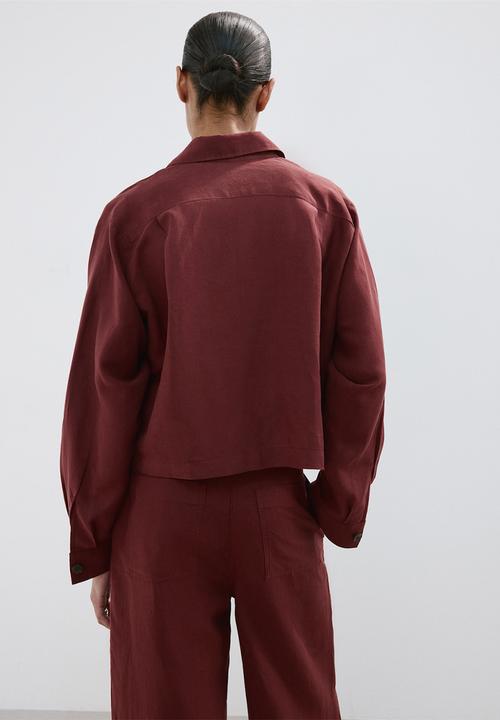MANGO - Overshirt ricardo - medium orange