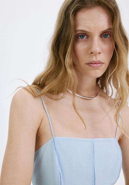 MANGO - Dress miel - light/pastel blue