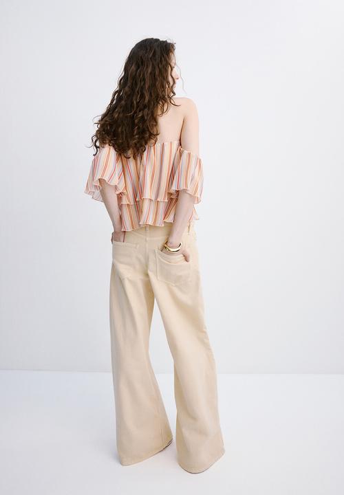MANGO - Blouse galth - light beige