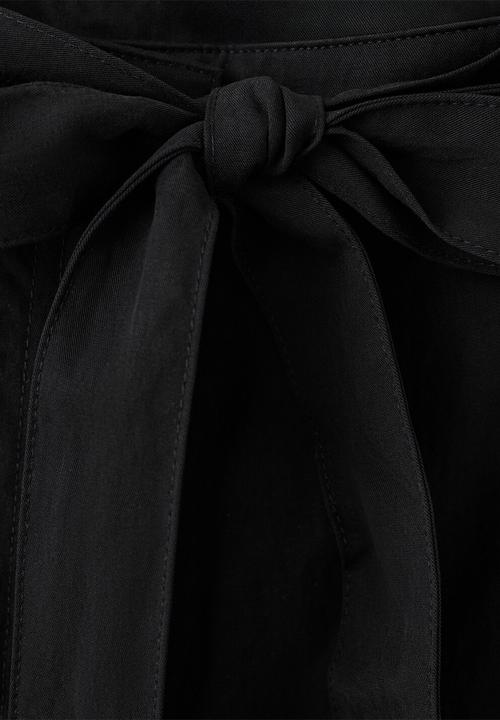 MANGO - Trousers espresso - black