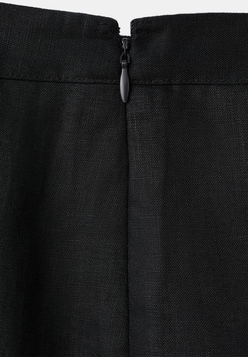 MANGO - Skirt fred - black