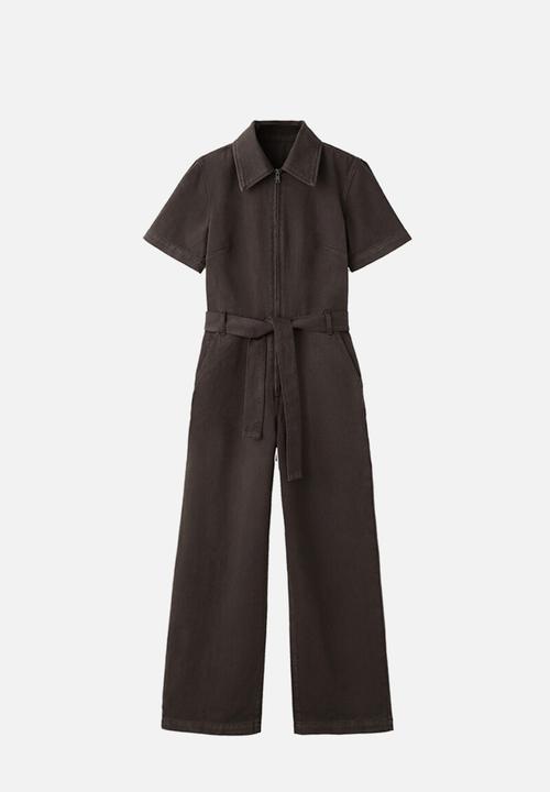 MANGO - Jumpsuit milly- dark brown