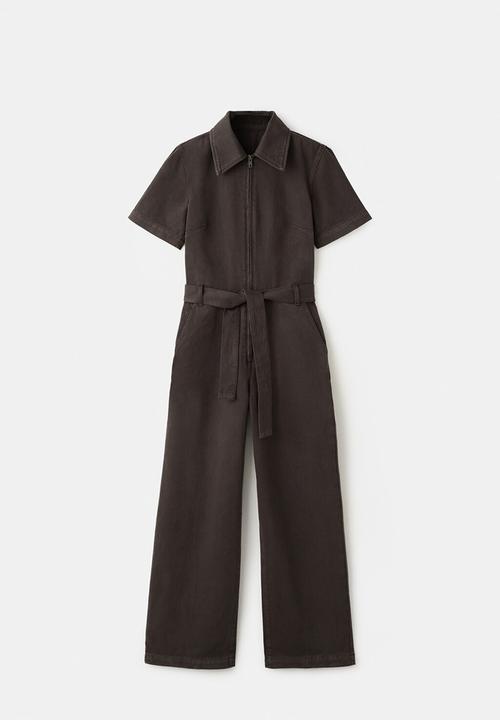 MANGO - Jumpsuit milly- dark brown
