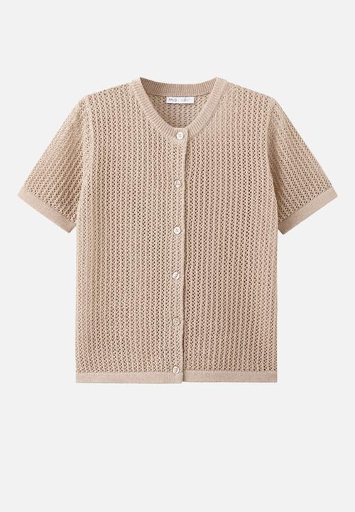 MANGO - Cardigan lemon - light/pastel brown