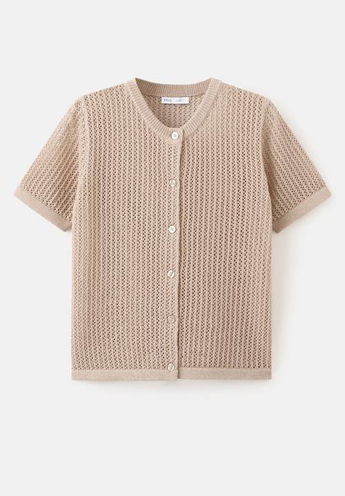 MANGO - Cardigan lemon - light/pastel brown