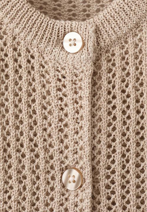 MANGO - Cardigan lemon - light/pastel brown