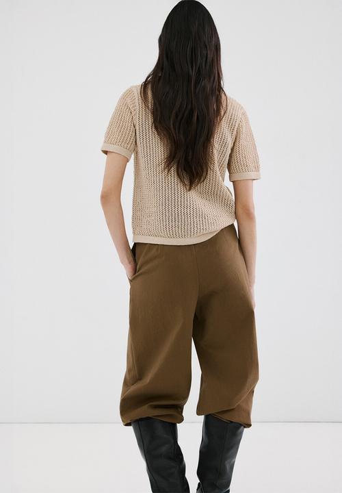 MANGO - Cardigan lemon - light/pastel brown