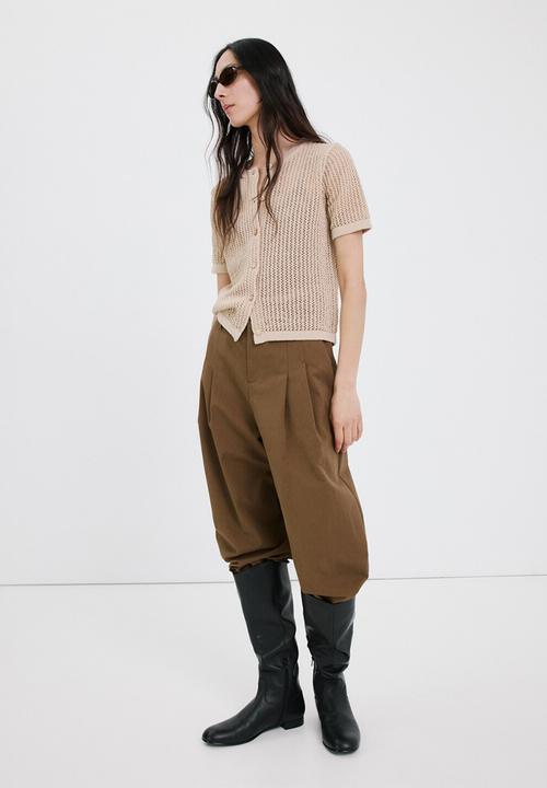 MANGO - Cardigan lemon - light/pastel brown