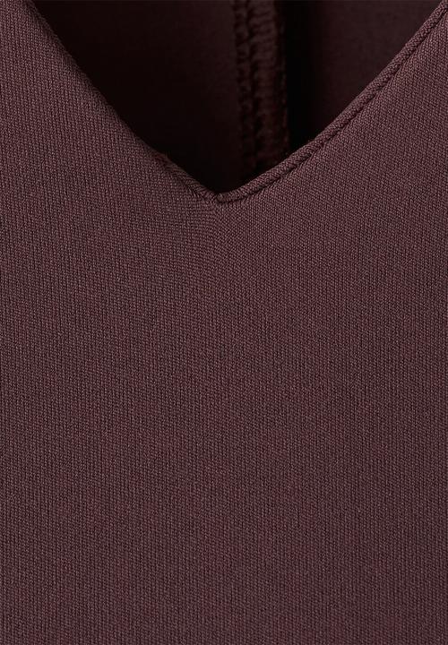 MANGO - Dress rayo - dark red
