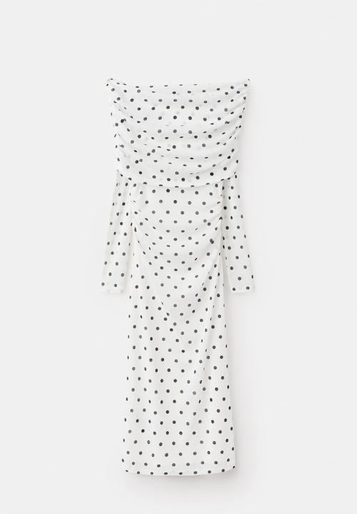 MANGO - Dress nevado - white
