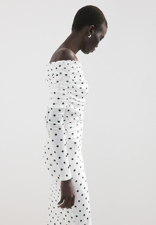 MANGO - Dress nevado - white