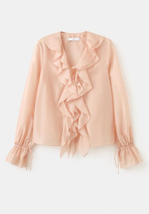 MANGO - Blouse laila- light/pastel pink